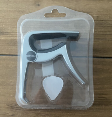 Ammoon Guitar Multifunctional Capo Quick Change Acoustic Or Electric W Pick NEW