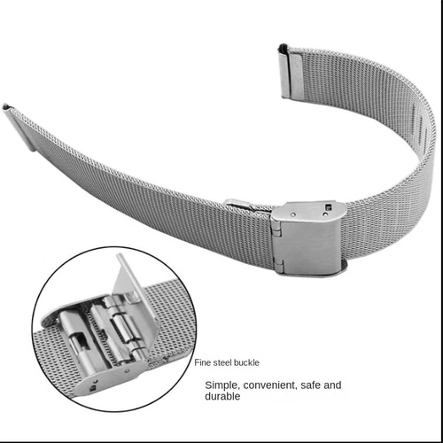 Mesh 0.4 Wire Metal Band 8-24mm Replacement Watch Strap Stainless Steel Bracelet - Picture 3 of 18