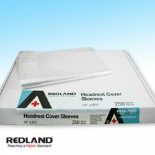 500 PCS REDLAND Dental Headrest Cover Sleeves 14”x 9.5”