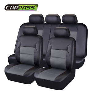 Oem Split Fold Truck Suv Ao Gray & Black Complete Full Car Seat Covers Set 