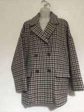 New B.young Ladies Wool Mix Bybitine Coat (brown Mix) Size Uk 14 Eu 40 Rrp £100