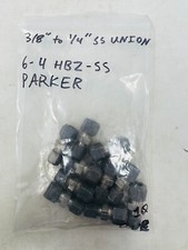 Parker 6-4 HBZ-SS Steel 3/8 Inches x 1/4" Inches Reducing Union Pack Of 10