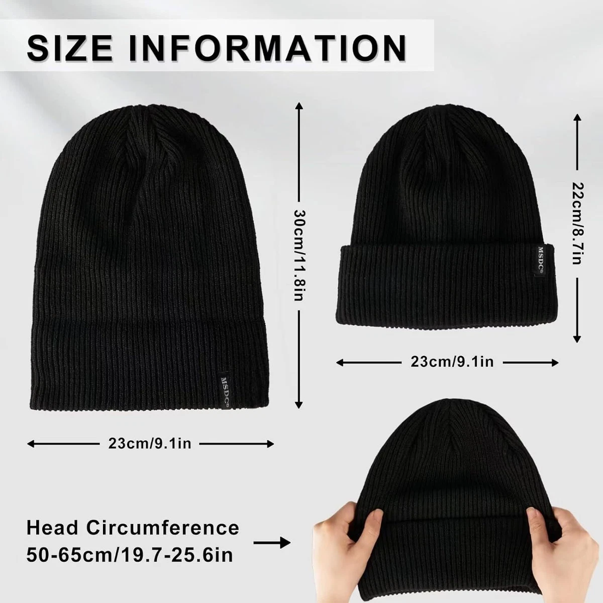 Winter sales hat sizes