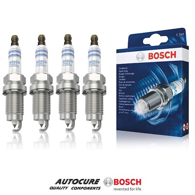 FITS SKODA OCTAVIA VRS 2.0 TFSI (MK2) 4 x BOSCH DOUBLE PLATINUM SPARK PLUGS