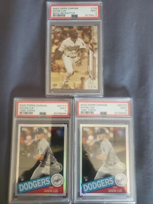 Gavin Lux 2020 Topps Chrome Sepia Refractor Rookie RC #148 PSA 9
