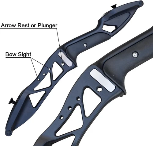 New 30-50lb Hunting Long bow Fishing Archery Takedown Recurve Bow Bowfishing Kit - Picture 22 of 32