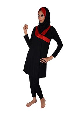 Ganzkörper islamischer Badeanzug im Burkini Stil muslimischer Schwimmanzug Hijab
