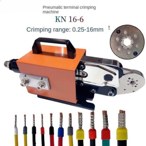 KN16-6 Pinza crimpatrice terminale pneumatica 0,25-16 mm² - Foto 1 di 9
