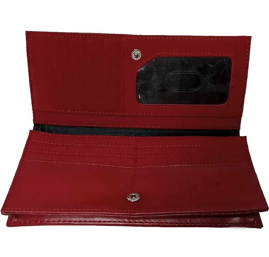 Yik Fung Red Leather Wallet | eBay display picture 1