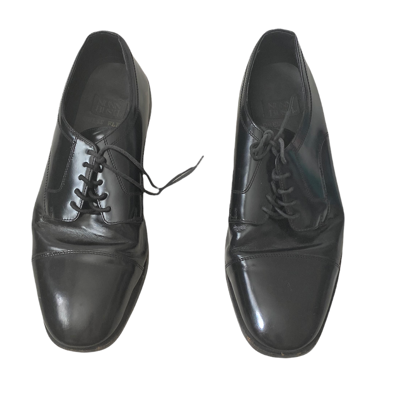 SAOLA Scarpe Oxford uomo NUNN BUSH misura 10 5W pelle nera comode stringate punta cappuccio