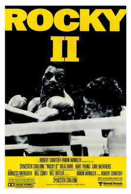 ROCKY 2 Movie POSTER 27x40 D Sylvester Stallone Talia Shire Burt Young Burgess