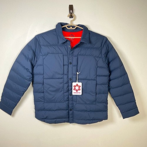 Obermeyer Men's Explorer Down Shirt Jacket Navy Size Medium Brand New - Picture 2 of 5