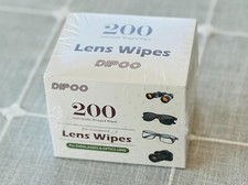 200 Count Lens Wipes for Eyeglasses, Eye Glasses Cleaner Wipes Pre-moistened NEW
