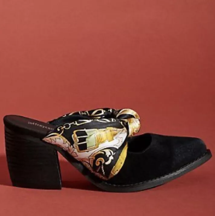 Jeffrey campbell cyrus block heel sale mules