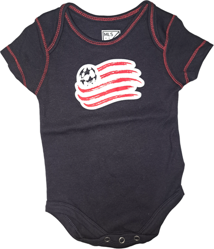 New England Revolution MLS Baby Creeper 3 Piece Set 0/3 Months - Picture 2 of 4