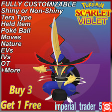 Pokémon Scarlet and Violet ✨ Shiny Kingambit ✨ W/ Best 6IV Customizable
