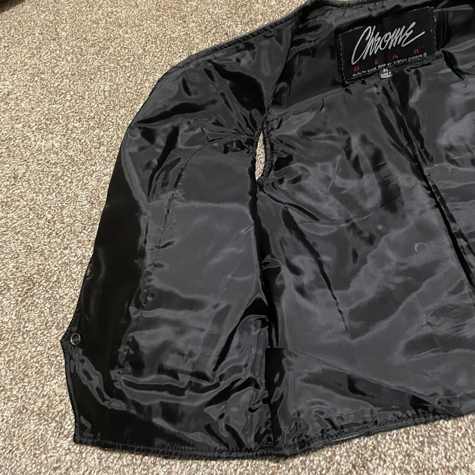 Женский кожаный мотоциклетный жилет Chrome Gear M - Изображение 4 из 4