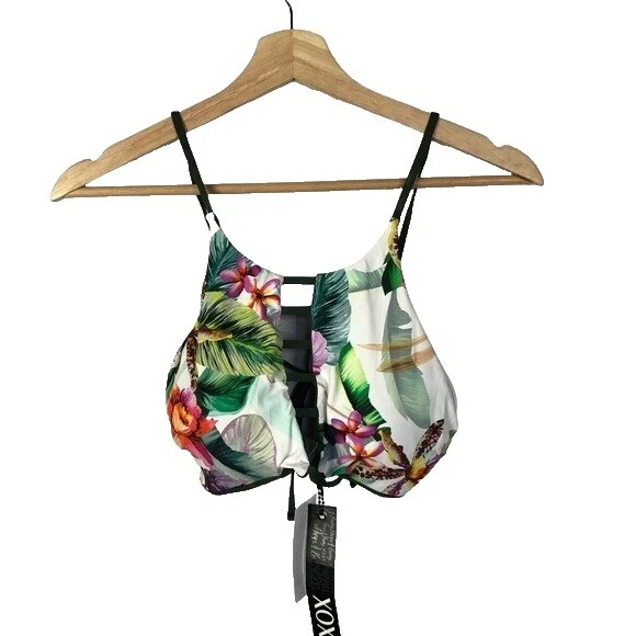 Top floral blanco Traje de Baño para Mujeres