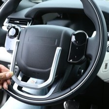 Chrome Steering Wheel Sequins Trim For Land Rover Range Rover Velar 2017-2021