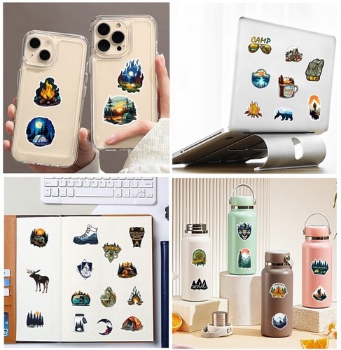 50X Outdoor Camping Vinyl Decal Graffiti Sticker Bomb Skate Laptop Guitar UK NEW - Picture 13 of 15