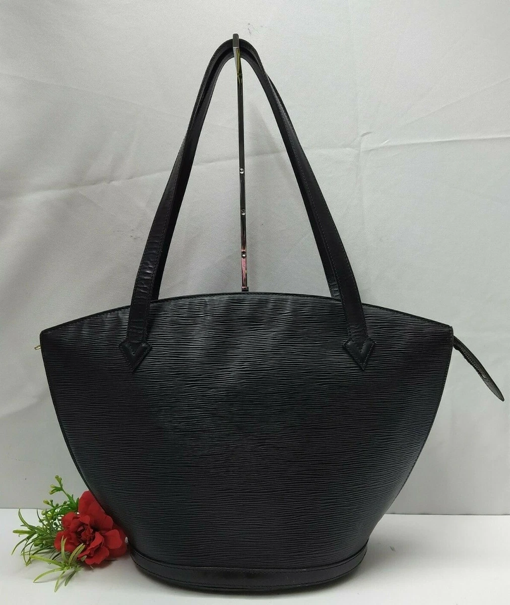 Louis Vuitton Vintage Black Epi Leather Bucket Tote Double Handles