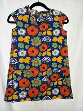 Marimekko for Target Girl’s Large Colorful Floral Dress EUC I6