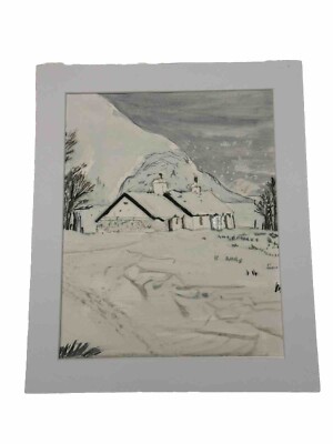 Mark Leary Art auf Glencoe geschneit