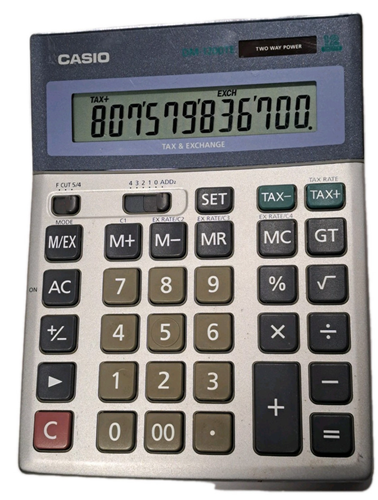 Casio DM-1200TE Two Way Power Tax & Exchange Calculator 12 Digits Large Buttons - Picture 2 of 5