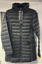 32 Degrees Women's 3/4 Adventure Quilted Coat Jacket Small Uk8-10 Black