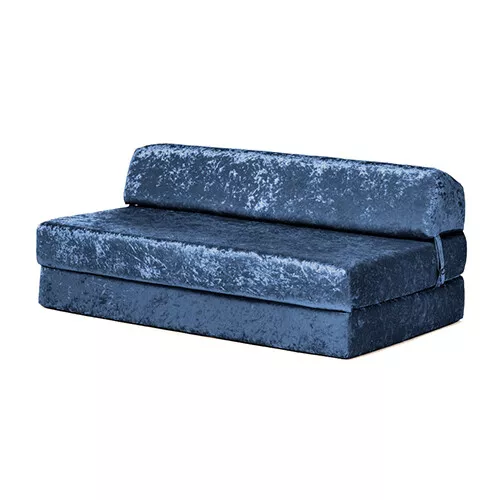 Crushed Velvet Z Bed Double Size Fold Out Guest Chairbed Sofa Seat Folding Futon - Picture 53 of 61