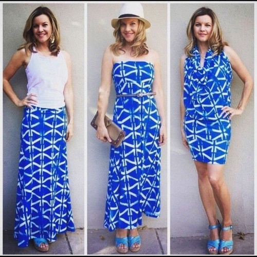 Lularoe Maxi Skirt Dress Green Yellow Polka Dots 2XS XXS 0/00 0/2 Extra Small ❤️ - Foto 11 di 13