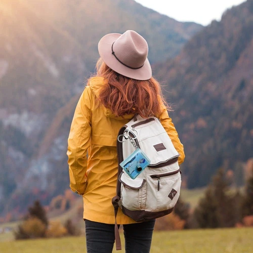 16 Pockets Mini Photo Album 1/2 Inch Backpack Keyring New Keychain Mini Album - Picture 3 of 12