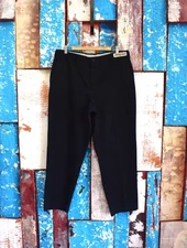 Men's Cintas Comfort Flex Work Pants Uniform Belted SIZE 38x28 Black