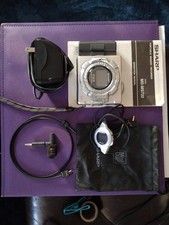 Sharp MD-MS722 Portable Minidisc Recorder Player W/ External Battery Remote READ