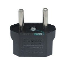 1-100Pcs US USA to EU Euro Europe Power Jack Wall Plug Converter Travel Adapter