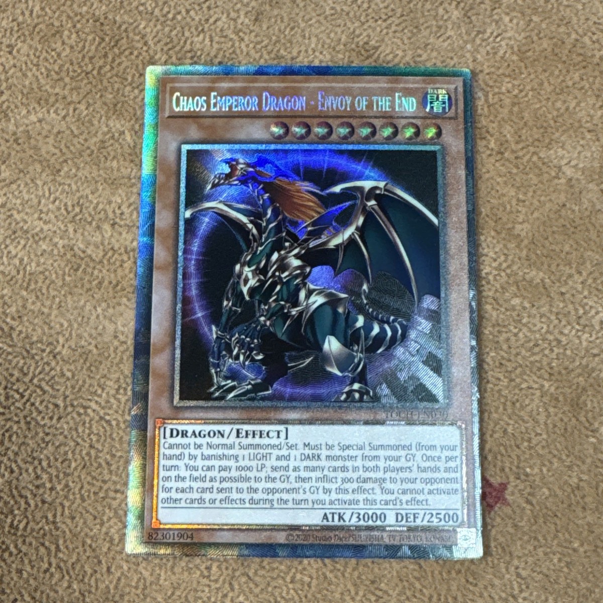 titlistchatani様　陸王＋竜儀 🔥 MISPRINT Chaos Emperor Dragon - Envoy of the End TOCH-EN030 CR