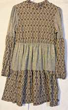 Boho Hippie Babydoll Dress Women's Small Grannycore Coastal Soft Grunge Indie