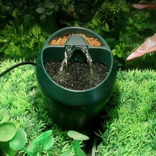 Reptile Drinking Water Fountain Feeding Chameleon Lizard Terrarium Dispenser