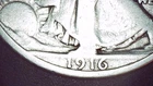 Photo of a 1916-D Walking Liberty Half Dollar from an eBay sale