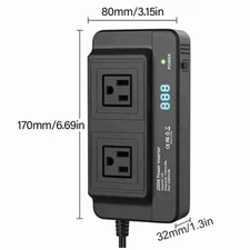 200W Car Inverter 12V To 110V Modified Sine Wave Power Converter GROA