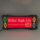 Vintage Miller High Life Lighted Beer Sign Bar Wall Lamp Works 17”