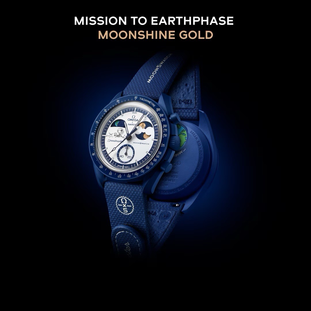 Swatch x Omega Watch MISSION TO EARTHPHASE - MOONSHINE GOLD