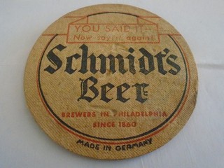 Schmidts cerveza Philadelphia Pa montaña rusa de cerveza rara Alemania