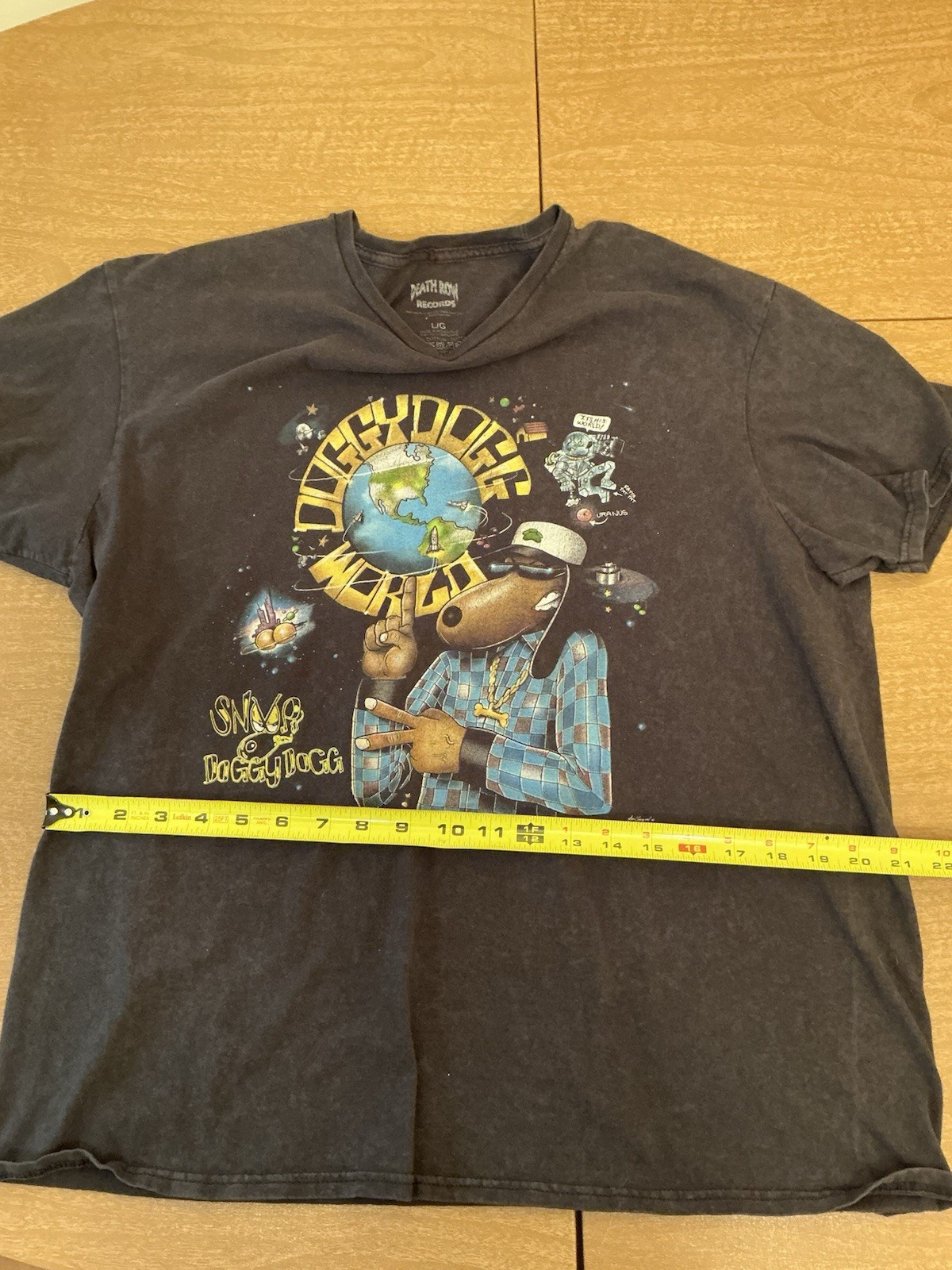 Snoop Dog World Death Row Records T-Shirt Men’s Large Black Hip Hop Rap Tee image 10