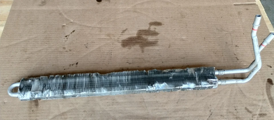 BMW E70 X5 4.8i Power Steering Oil Cooler Pipe Line Radiator 7601738 07-10 OEM - Image 3 of 4