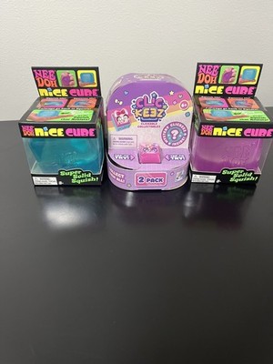 Two NeeDoh + 2-Pack | 2 Collectible Character Keyboard Keys Click and Clack 