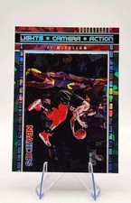 2021-22 Panini NBA Hoops - Lights Camera Action C.J. McCollum #23 Green Ice
