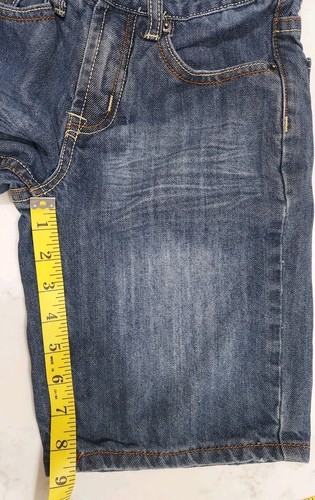 Vintage Route 66 Denim Boys Shorts Sz 6 Loose Fit Skate Fishing Farm - Picture 9 of 9