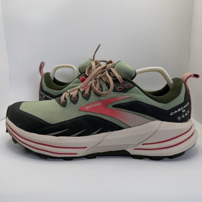 Brooks Cascadia 16 Green Trail Outdoor Hiking Shoes 1203631B394 Women's Size 7.5