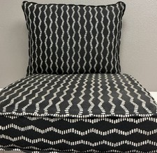 Origin 21 25 Black Helix Jacquard 2-Piece Deep Seat Patio Chair Cushion Set